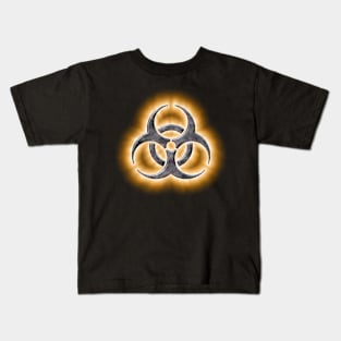 Nuclear Orange Biohazard Kids T-Shirt